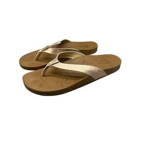 Women's Olukai Kipe'a Bronze Sandals Size W 10